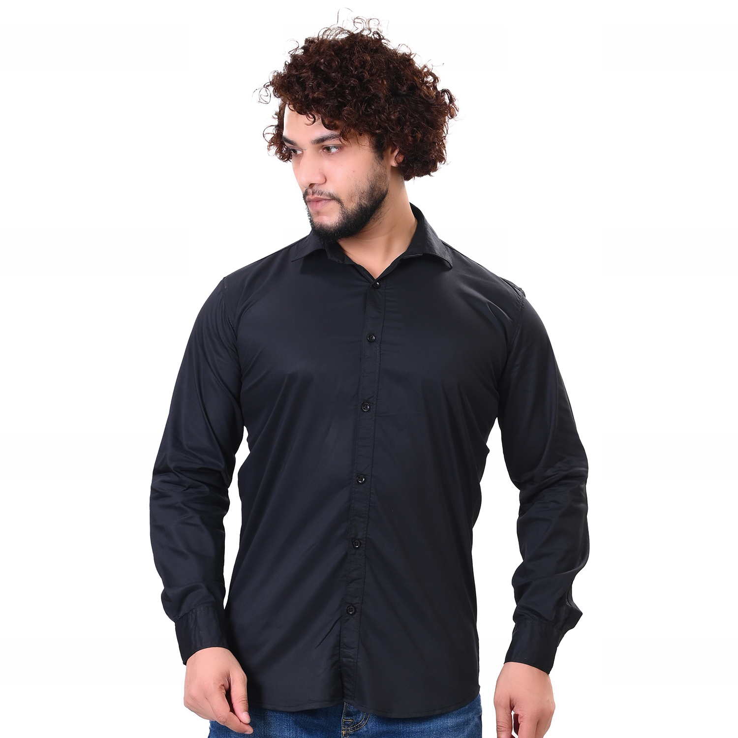 pure cotton black shirt