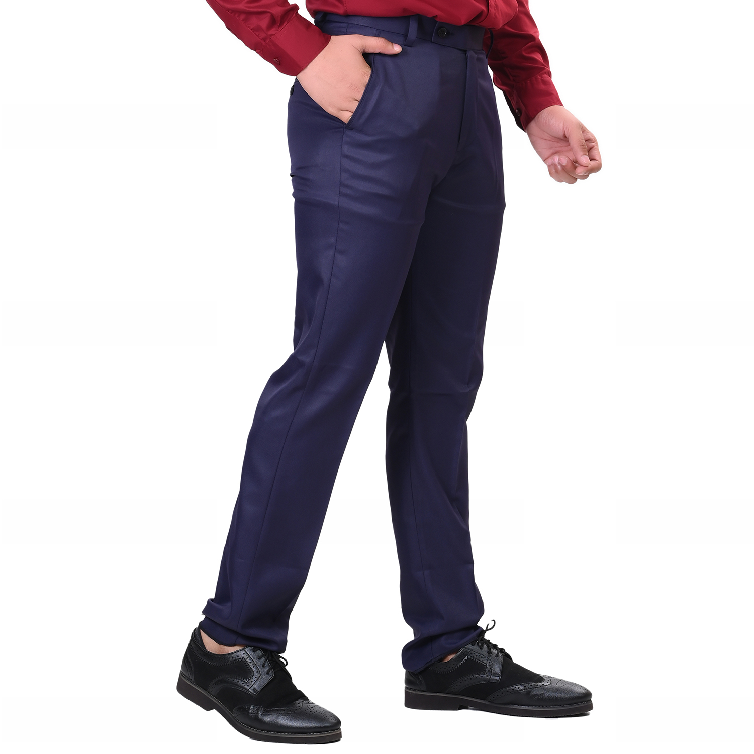 Buy Unique Lifestyle Slim Fit Formal Trousers/Pant for Men. Navy Blue (28)  at Amazon.in